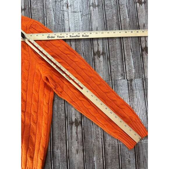 Polo Ralph Lauren 100% Cashmere Cable Sweater Size 2XL color orange NWT mspr 498 - Picture 8 of 8